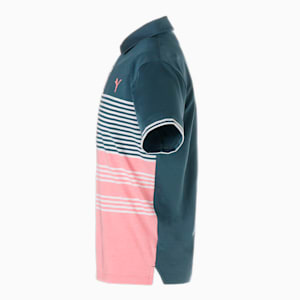 メンズ ゴルフ MATTR トラック ポロシャツ, Evening Sky-Flamingo Pink Heather, extralarge-JPN