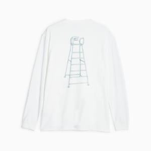 ユニセックス MMQ サービス ライン ポケット Tシャツ 長袖, PUMA White, extralarge-JPN
