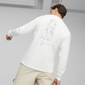 ユニセックス MMQ サービス ライン ポケット 長袖 Tシャツ, PUMA White, extralarge-JPN