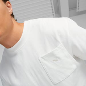 ユニセックス MMQ サービス ライン ポケット Tシャツ 長袖, PUMA White, extralarge-JPN