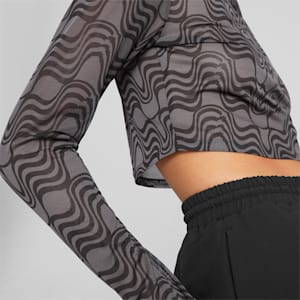 WINTER RINK Women's Long Sleeve T-shirt, PUMA Black, extralarge-IND