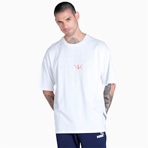 PUMA x one8 Classics Men's Oversized T-Shirt, PUMA White, extralarge-IND