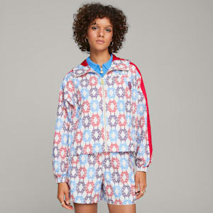 Chamarra T7 de PUMA x DAPPER DAN para mujer, PUMA White, extralarge