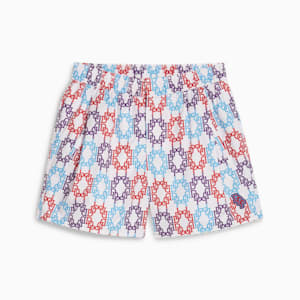 Shorts PUMA x DAPPER DAN para mujer, PUMA White, extragrande