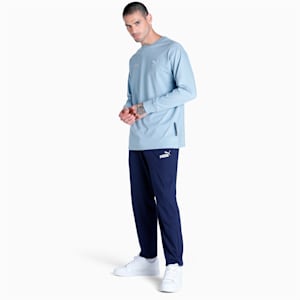 PUMA x one8 Classics Relaxed-Fit Long Sleeve Men's Relaxed Fit T-Shirt, Blue Wash, extralarge-IND