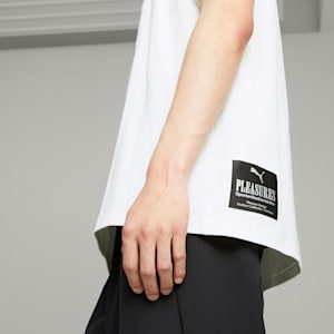 PUMA x PLEASURES Men's Graphic Tee, PUMA White-White, extralarge
