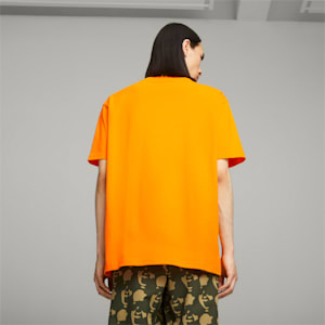 PUMA x PLEASURES Men's Tee, Orange Glo, extralarge-GBR