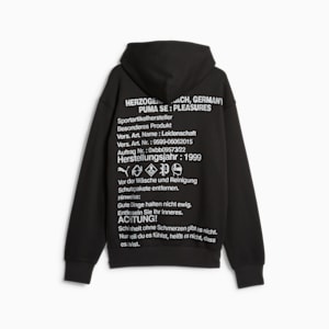Sudadera con gorra PUMA x PLEASURES para hombre, PUMA Black, extralarge