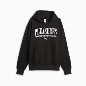 Sudadera con gorra PUMA x PLEASURES para hombre, PUMA Black, extralarge