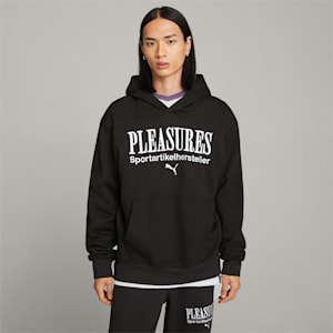 PUMA x PLEASURES Men's Hoodie, PUMA Black, extralarge-IND