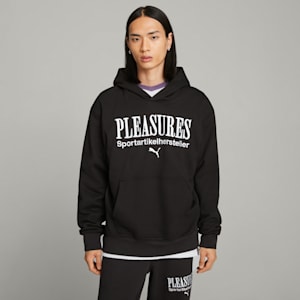 Sudadera con gorra PUMA x PLEASURES para hombre, PUMA Black, extralarge