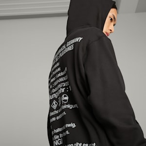Sudadera con gorra PUMA x PLEASURES para hombre, PUMA Black, extralarge