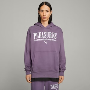 PUMA x PLEASURES Men's Hoodie, Purple Charcoal, extralarge-GBR