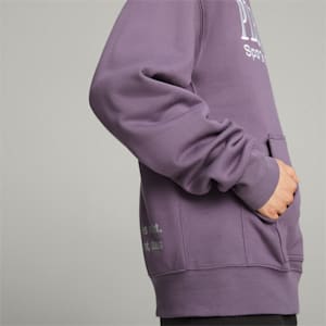 PUMA x PLEASURES Men's Hoodie, Purple Charcoal, extralarge-GBR
