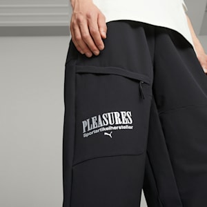Pants tipo cargo PUMA x PLEASURES para hombre, PUMA Black, extralarge