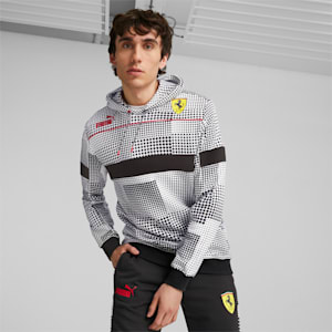 メンズ  フェラーリ レース カモ SDS フーディー スウェット, PUMA Black-AOP, extralarge-JPN
