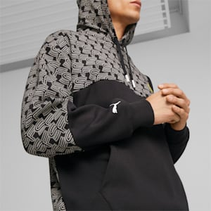 Scuderia Ferrari Race Men's Sweatshirt, PUMA Black-AOP, extralarge