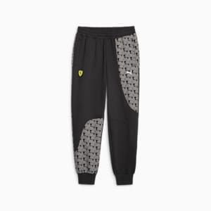 Scuderia Ferrari Race Men's Sweatpants, PUMA Black-AOP, extralarge
