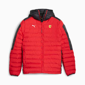 Scuderia Ferrari Race T7 Men's EcoLite Jacket, Rosso Corsa, extralarge