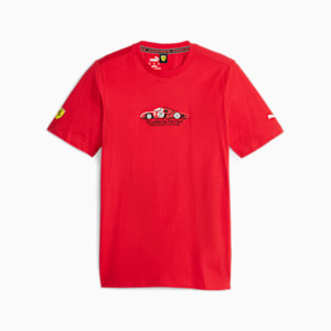 Scuderia Ferrari Race Men's Motorsport T-shirt, Rosso Corsa, extralarge-IND