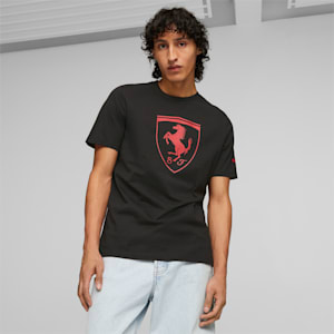 T-shirt avec grand écusson Scuderia Ferrari Race Homme, PUMA Black, extralarge