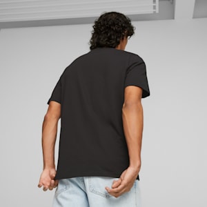 Camiseta de automovilismo Scuderia Ferrari Race escudo grande para hombre, PUMA Black, extralarge