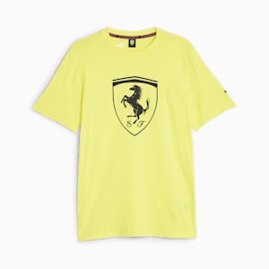 Scuderia Ferrari Race Big Shield Men's T-shirt, Speed Yellow, extralarge-IND