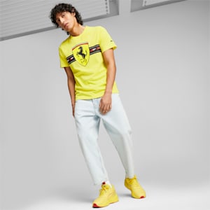Scuderia Ferrari Men's Motorsport Tee, Speed Yellow, extralarge-IND