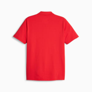 Scuderia Ferrari Style Men's Polo, Rosso Corsa, extralarge