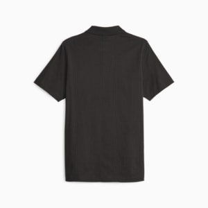 Camiseta tipo polo estilo Jacquard de Scuderia Ferrari, PUMA Black, extralarge