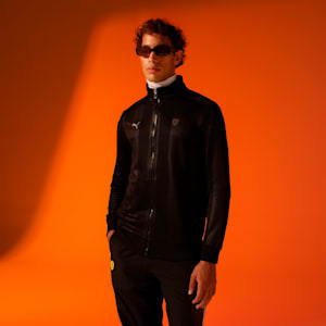 Scuderia Ferrari Style T7 Men's Track Jacket, PUMA Black, extralarge-IND