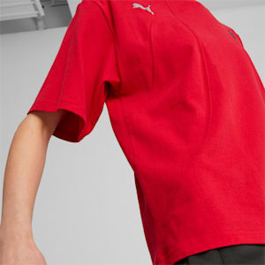 Scuderia Ferrari Style Women's Motorsport T-shirt, Rosso Corsa, extralarge-IND