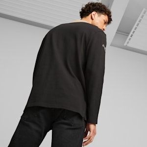 Porsche Legacy Statement Men's Long Sleeve Polo, PUMA Black, extralarge