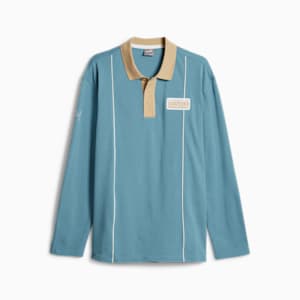 visvim elbow patch chambray shirt, Bold Blue, extralarge