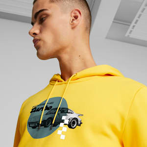 Sudadera Porsche Legacy de automovilismo para hombre, Sport Yellow