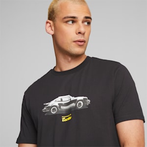 Porsche Legacy Men's Motorsport T-shirt, PUMA Black, extralarge-IND