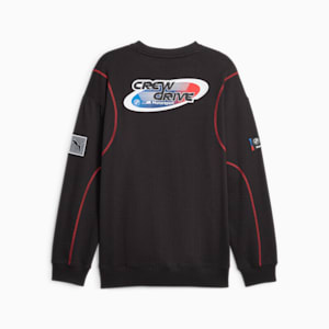 BMW M Motorsport Garage Crew Men's Sweatshirt, PUMA Black, extralarge-GBR
