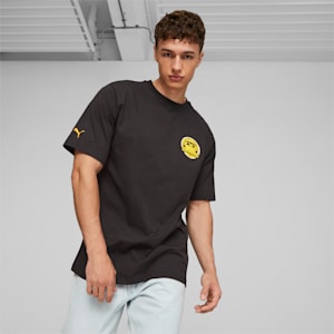 Porsche Legacy Garage Crew Men's Motorsport Tee, PUMA Black, extralarge-IND