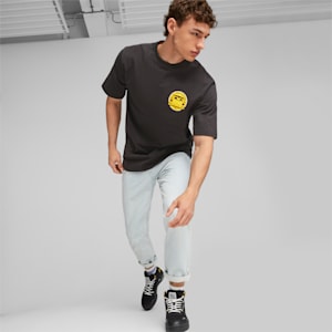 Porsche Legacy Garage Crew Men's Motorsport Tee, PUMA Black, extralarge-IND