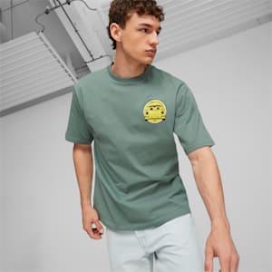 Porsche Legacy Garage Crew Men's Motorsport Tee, Eucalyptus, extralarge-IND