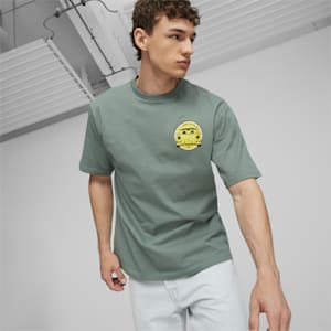 Porsche Legacy Garage Crew Men's Relaxed Fit Motorsport T-shirt, Eucalyptus, extralarge-IND