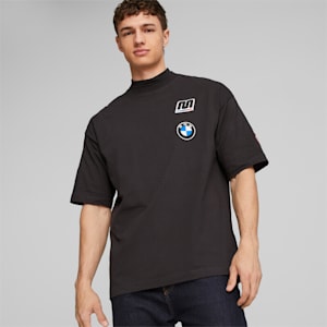 BMW M Motorsport Garage Crew Men's T-shirt, PUMA Black, extralarge-IND