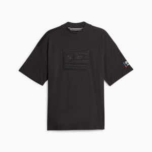 BMW M Motorsport Statement Men's Logo T-shirt, PUMA Black, extralarge-IND