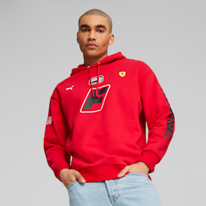 Scuderia Ferrari Puma Evostripe Crew Sweatshirt, Rosso Corsa, extralarge