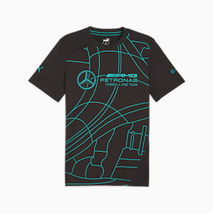 Playera de automovilismo Mercedes-AMG PETRONAS Statement para hombre, PUMA Black, extralarge