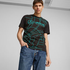 Mercedes-AMG PETRONAS Statement Men's T-shirt, PUMA Black, extralarge-IND