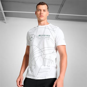 Mercedes-AMG PETRONAS Statement Men's T-shirt, PUMA White, extralarge-IND