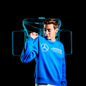 Suéter tejido de automovilismo Statement Mercedes-AMG PETRONAS de hombre, Ultra Blue, extragrande