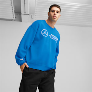 Suéter tejido de automovilismo Statement Mercedes-AMG PETRONAS de hombre, Ultra Blue, extragrande