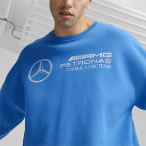 Mercedes AMG-Petronas F1® Statement Men's Knitted Motorsport Sweater, Ultra Blue, extralarge